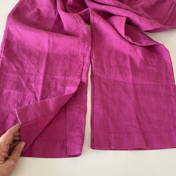 ATHLETA Retreat Linen Wide Leg Pant Size S Beachy Lagenlook Boho Travel Resort - Picture 7 of 11